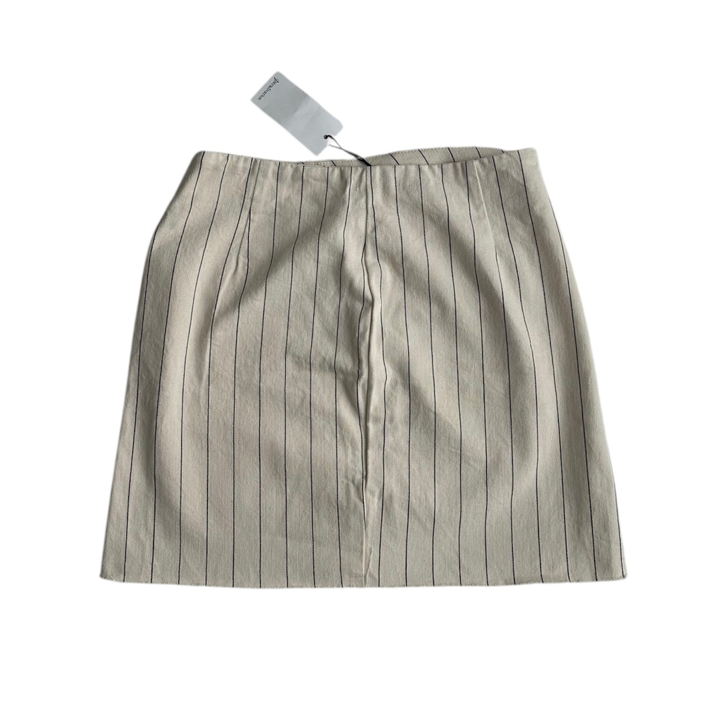Falda beige rayas nueva con etiqueta Stradivarius- Talla L