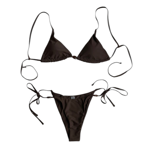 Bikini marrón nuevo Shein - Talla S