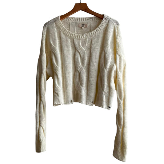 Chompa trenzada crema Kidsmadehere- Talla M