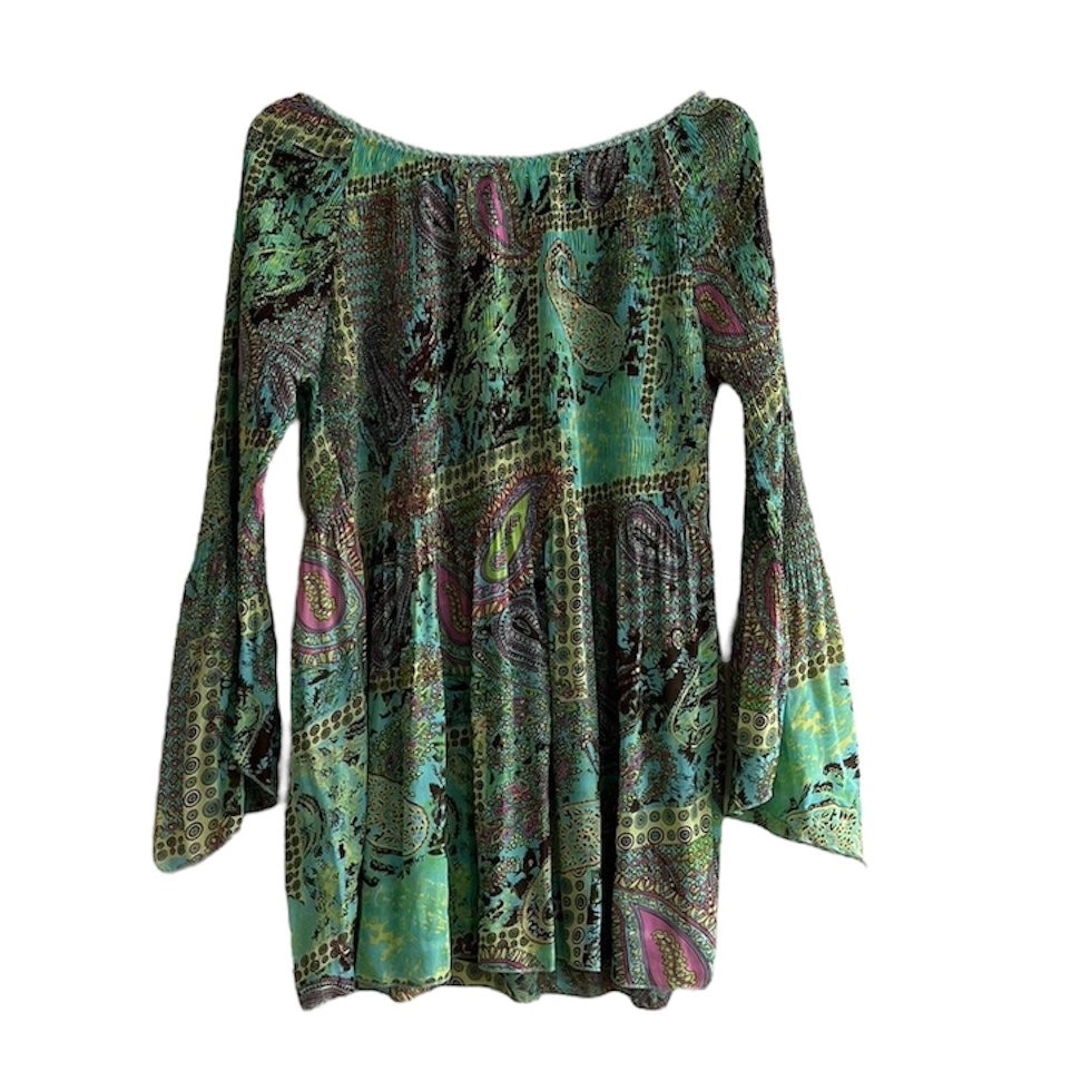 Blusa estampada verde - Talla M