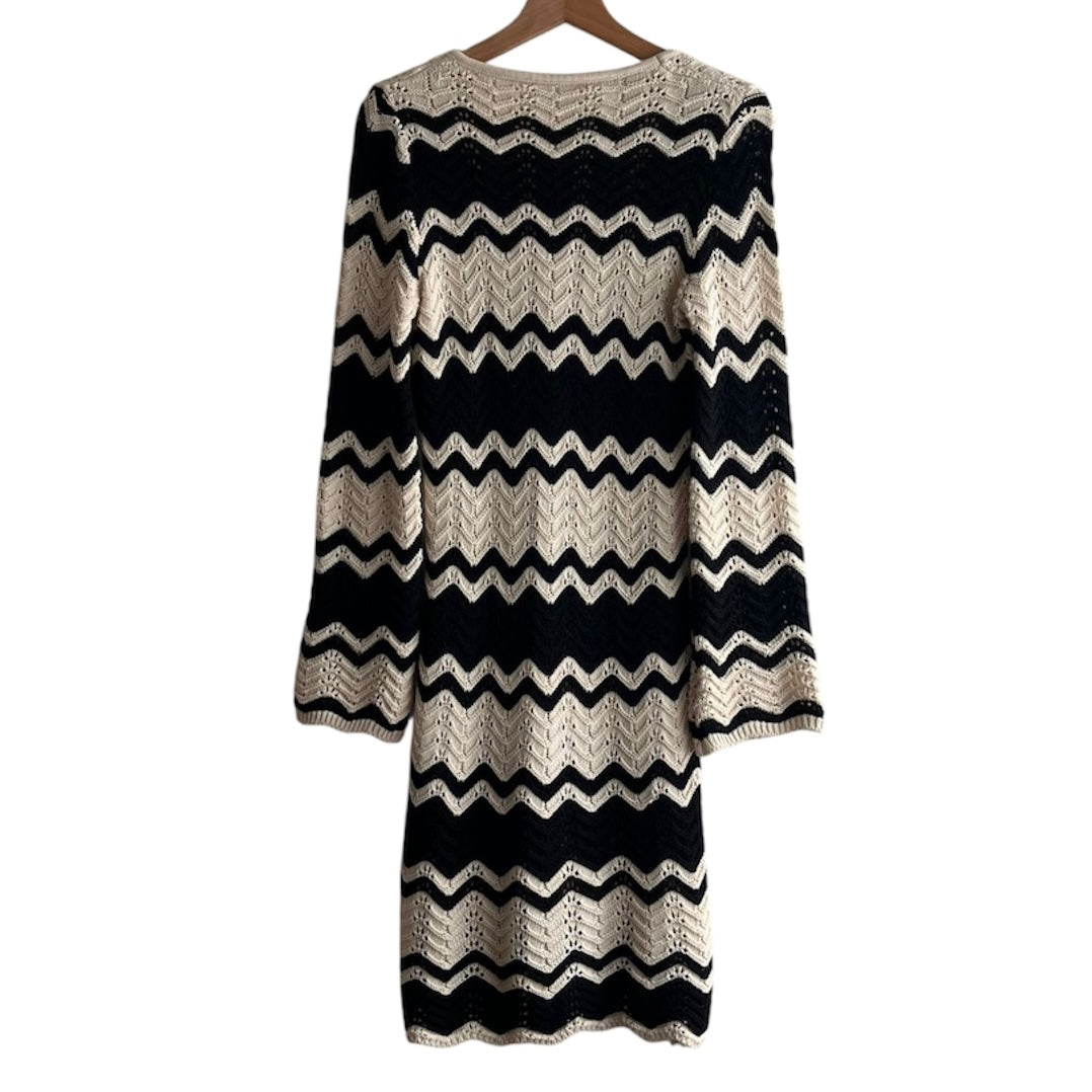 Vestido de hilo negro y blanco - Talla S