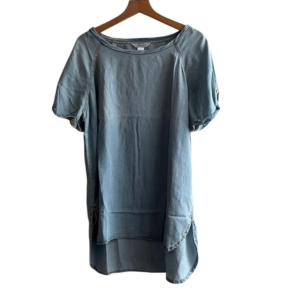 Blusa tipo jean celeste - Talla L