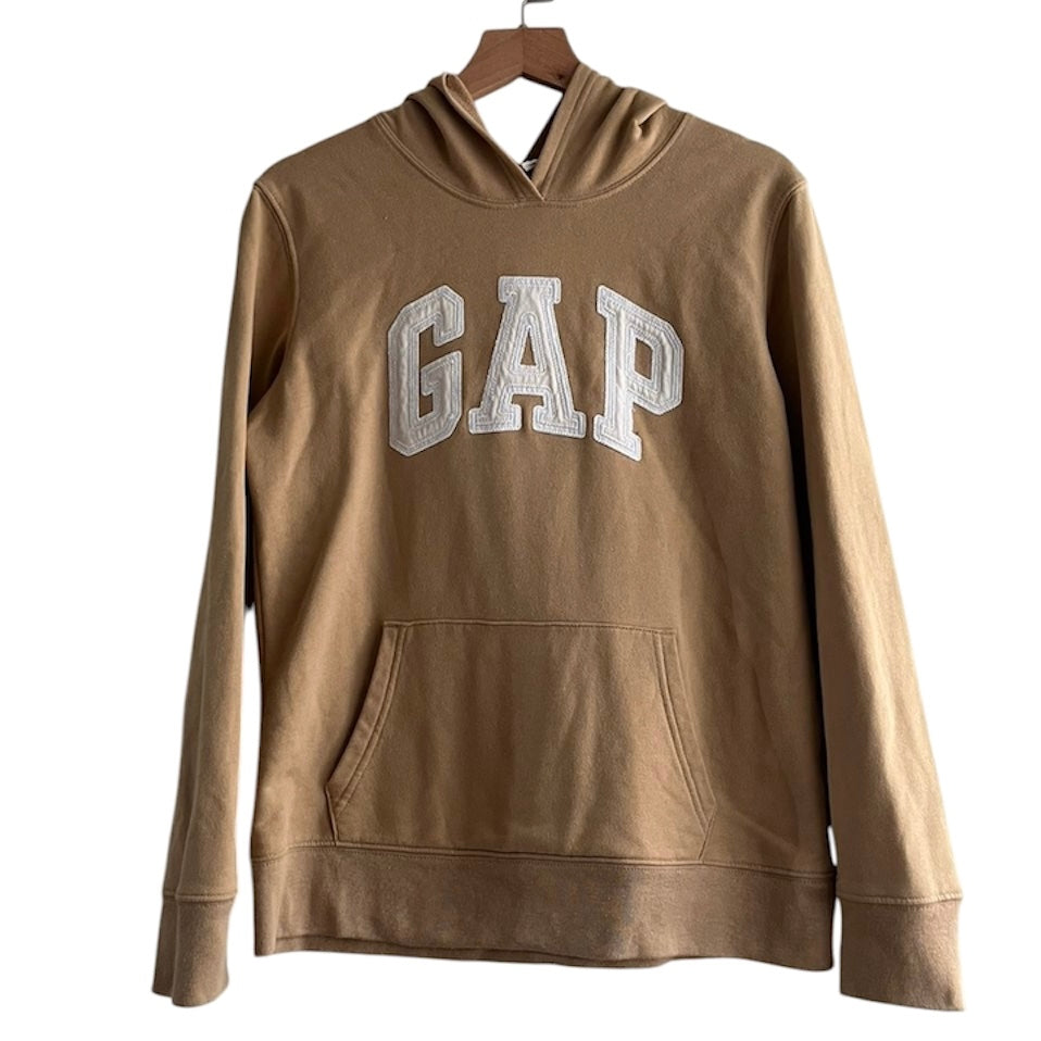 Polera beige oversize logo Gap - Talla XS