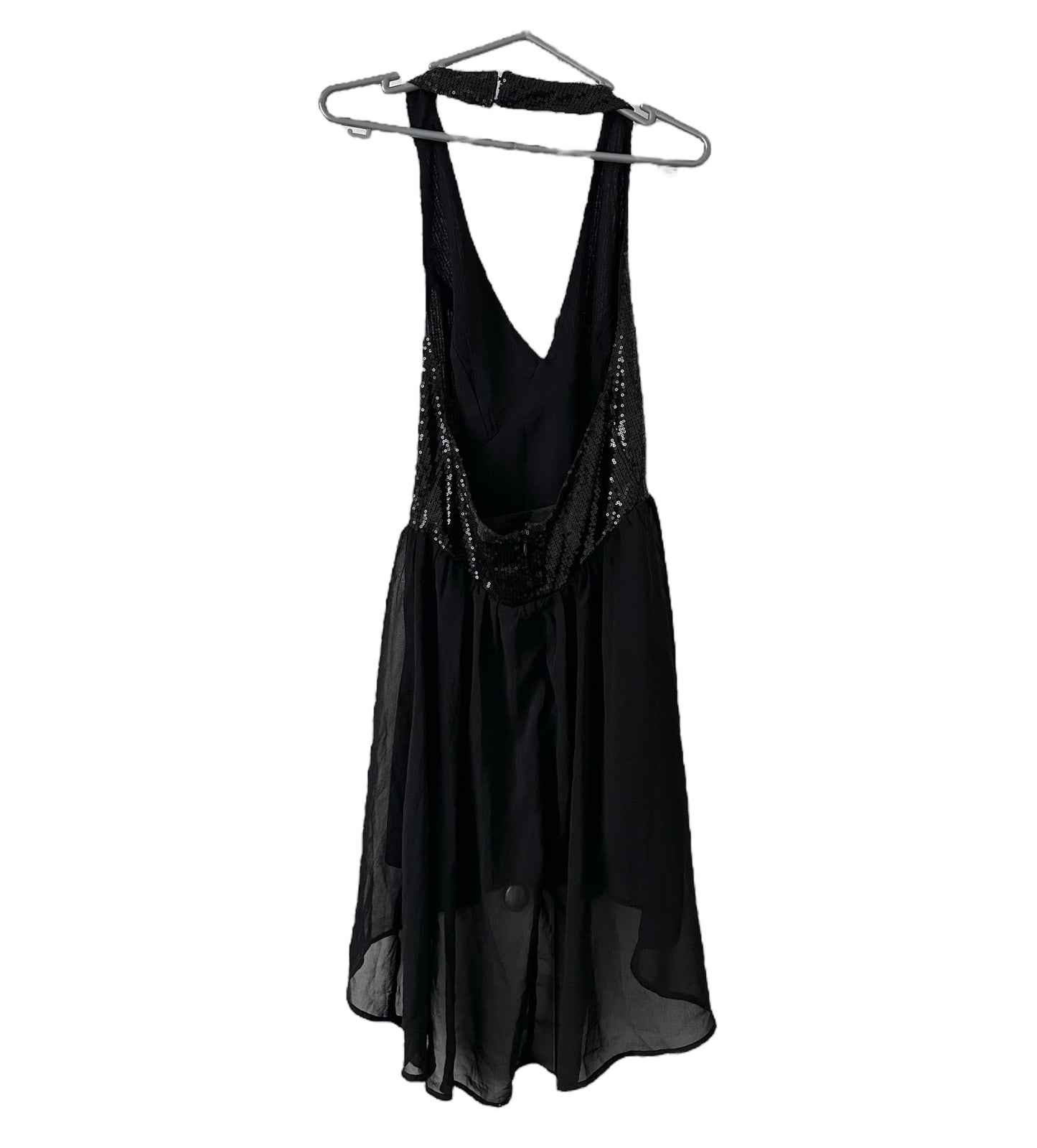 Vestido negro lentejuelas  - Talla M