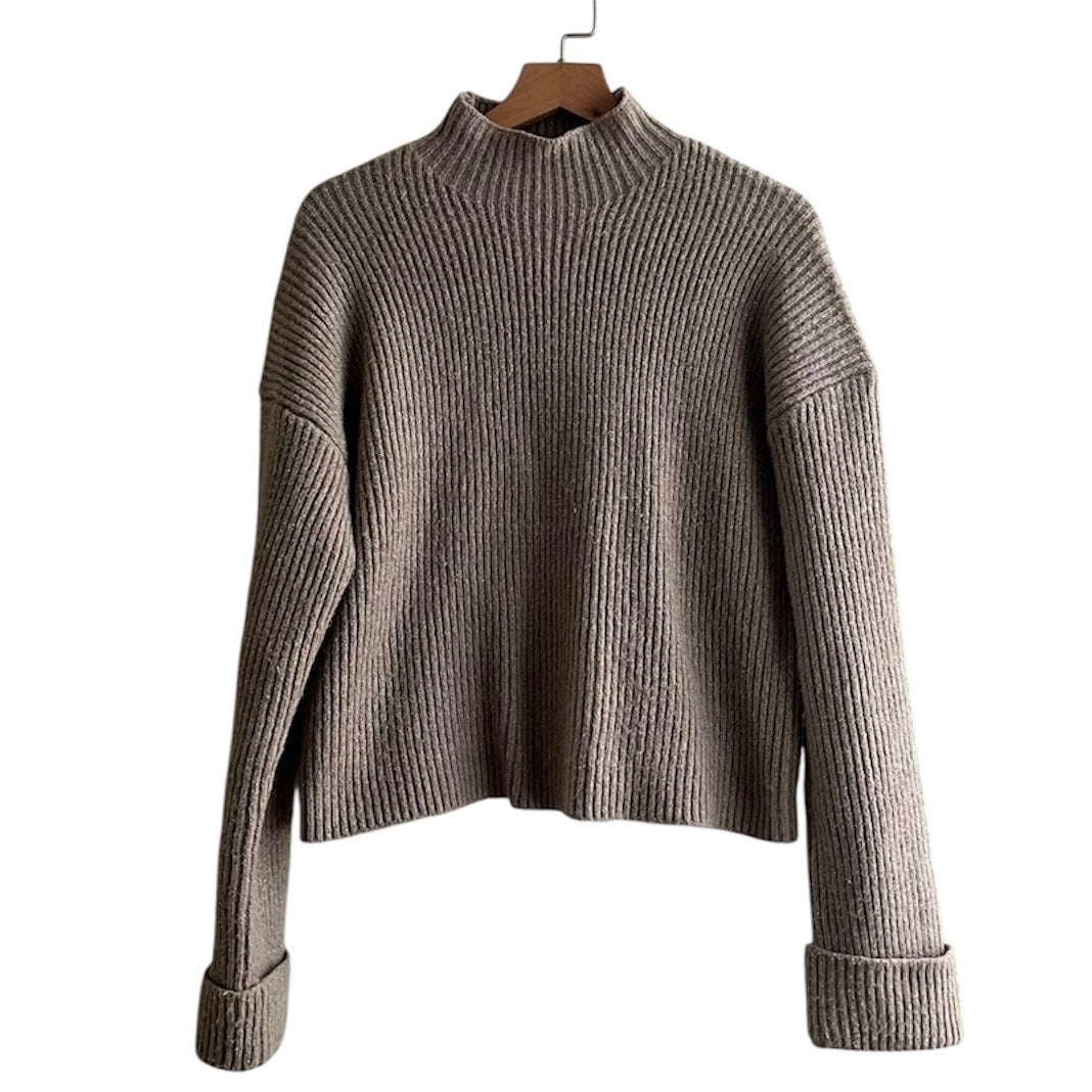 Chompa beige cuello alto beige Sybilla - Talla XS