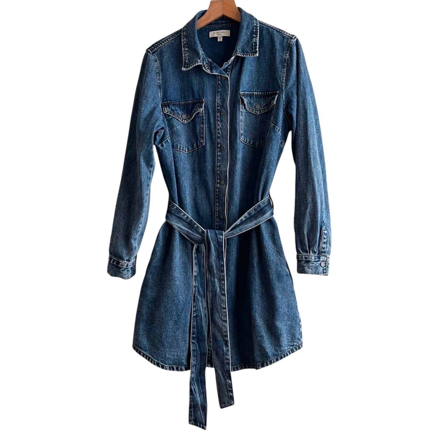 Vestido de Jean manga larga - Talla S