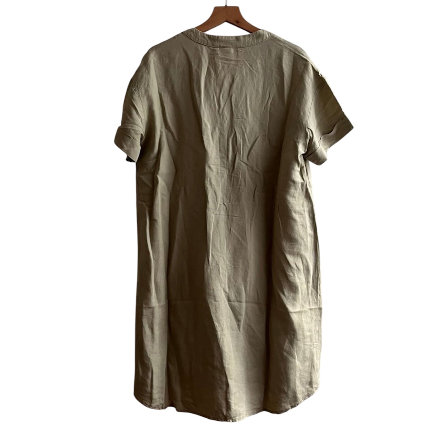 Vestido camisero beige H&M - Talla L