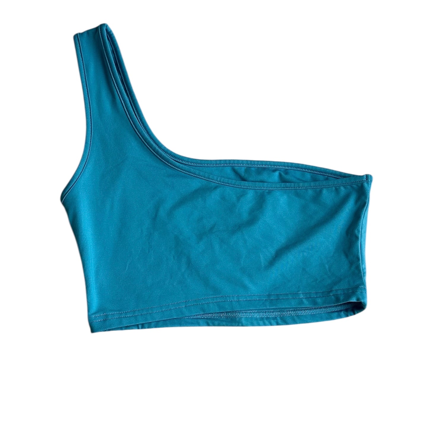 Conjunto falda larga y top celeste - Talla S