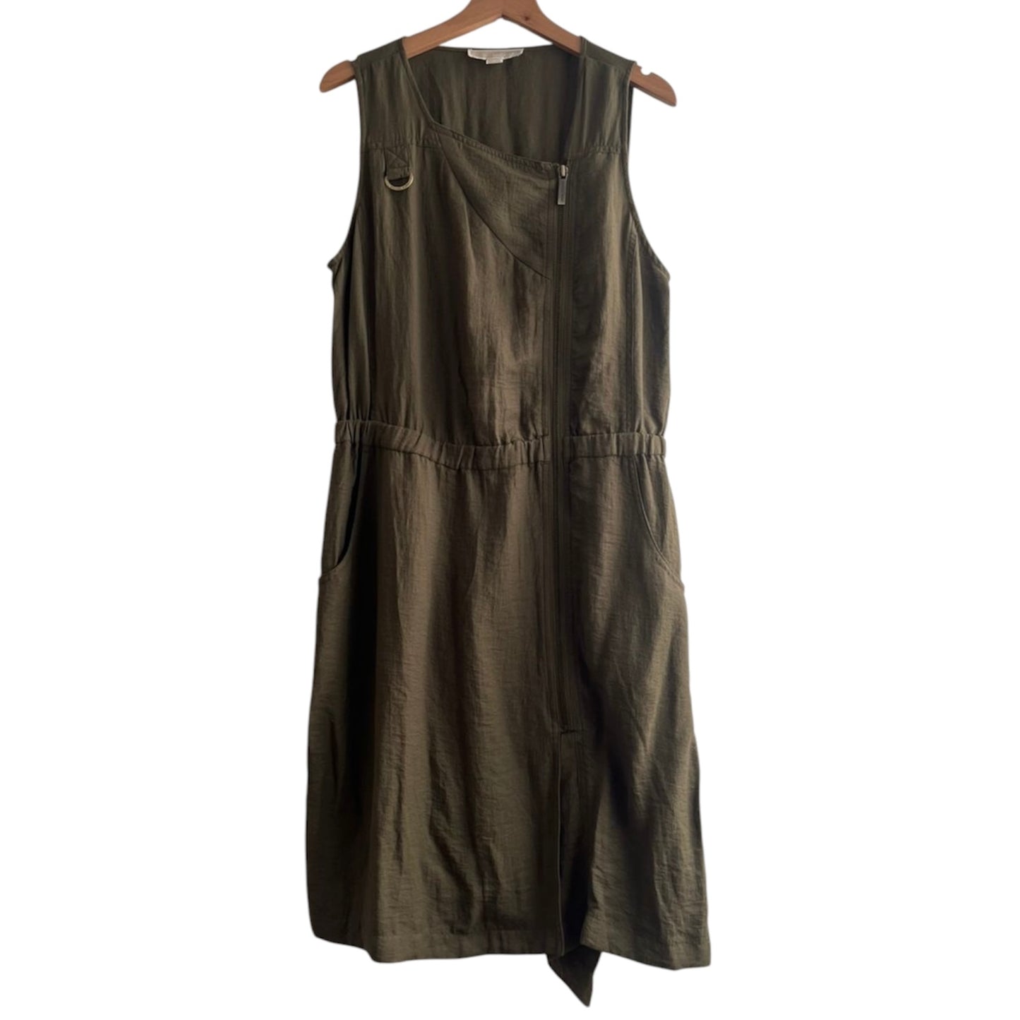 Vestido corto verde militar Michael Kors - Talla L