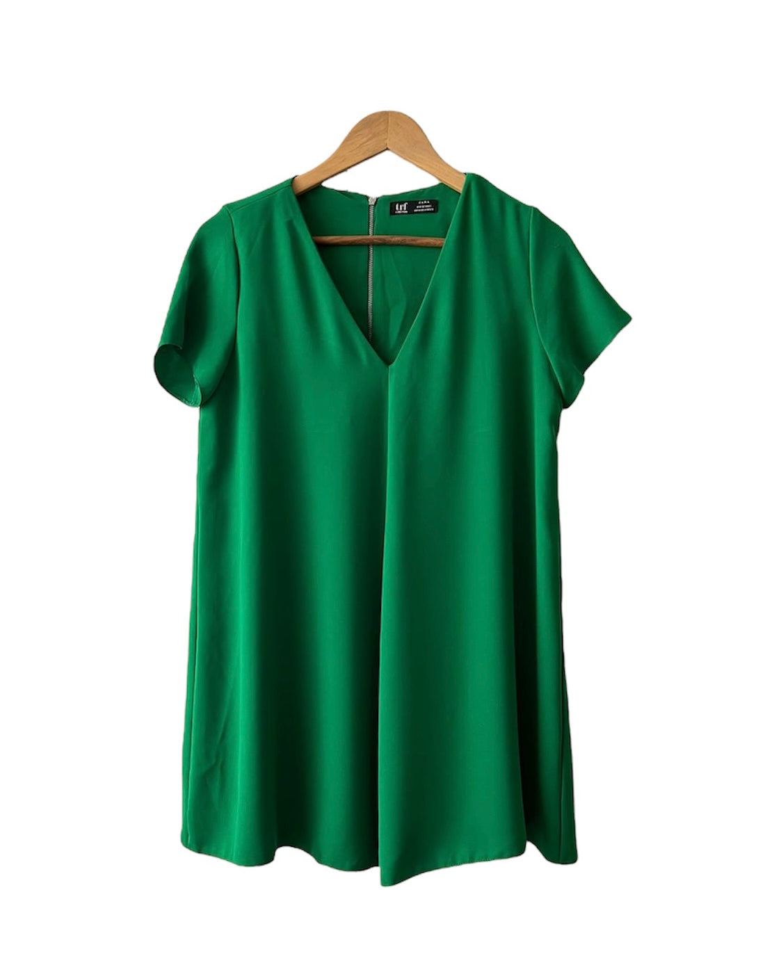 Vestido verde Zara - Talla M