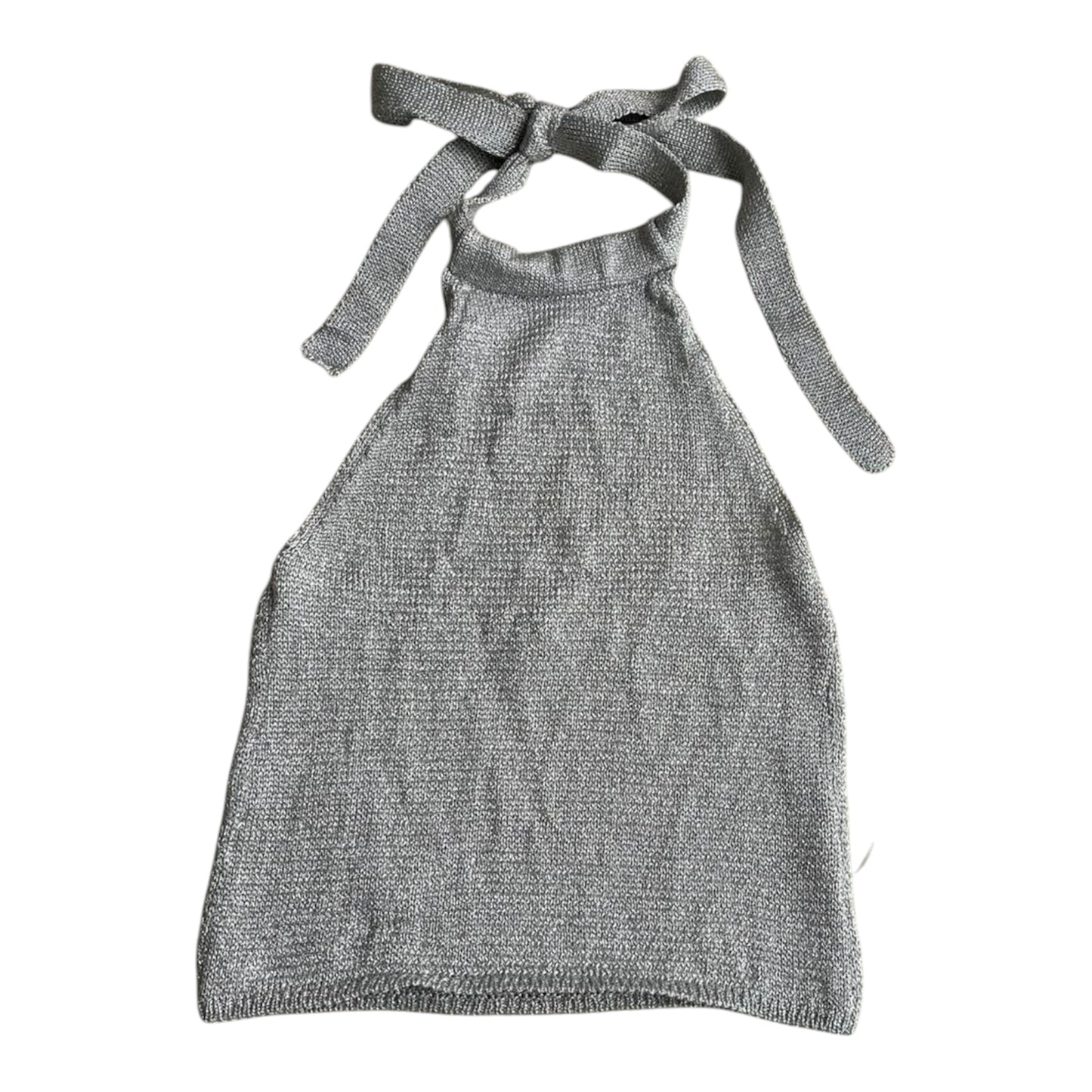 Top halter brillos gris Zara - Talla S