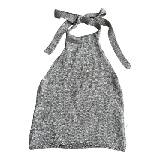 Top halter brillos gris Zara - Talla S