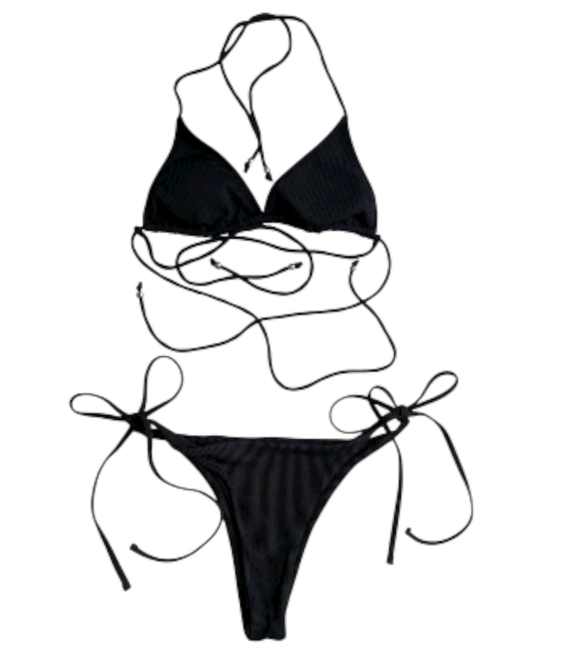 Bikini triángulo negro - Talla M