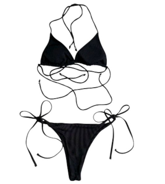 Bikini triángulo negro - Talla M