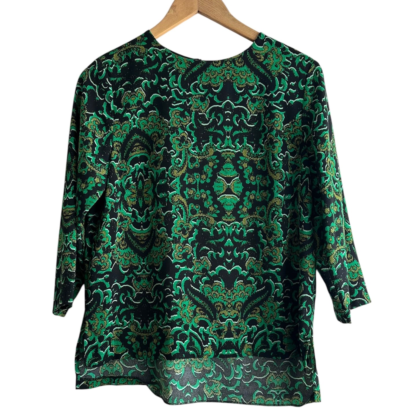 Blusa estampada verde H&M - Talla M