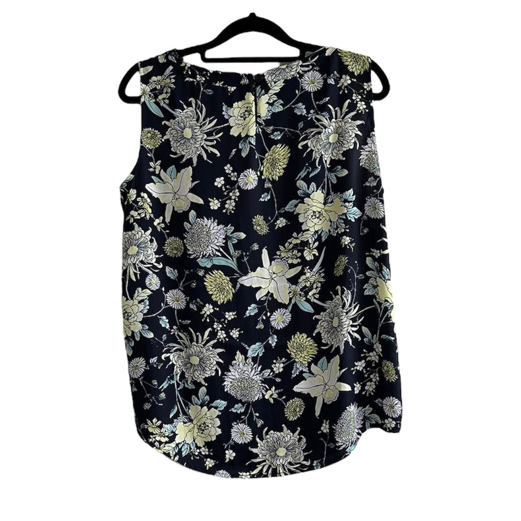 Blusa negra flores  - Talla S