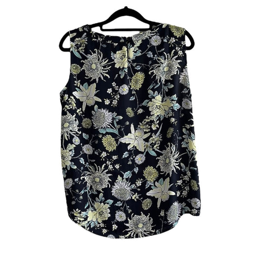 Blusa negra flores  - Talla S