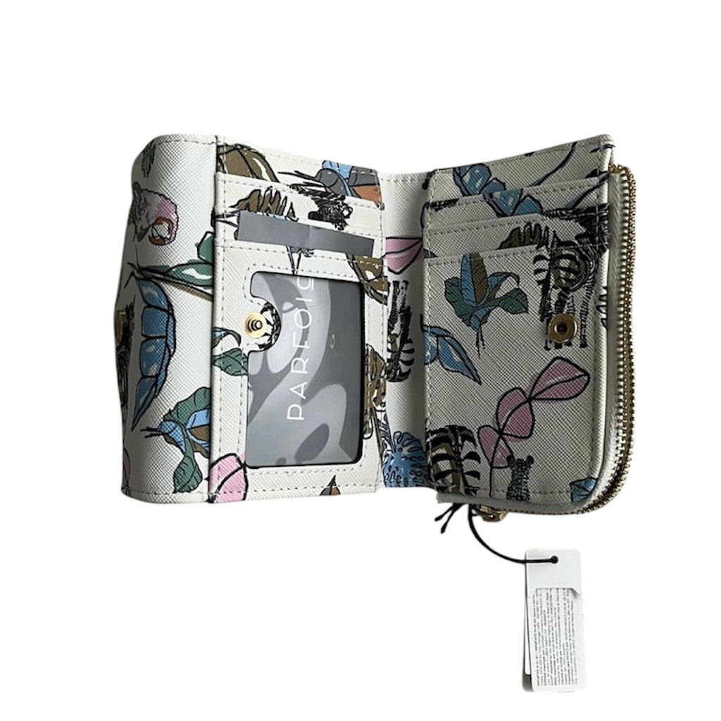 Billetera blanca estampada nueva con etiqueta Parfois