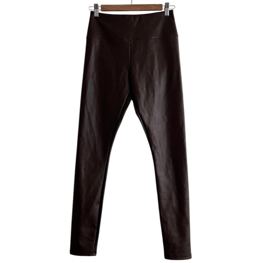 Pantalón de cuero marrón Hollister - Talla S
