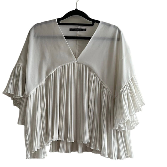 Blusa gasa blanca Zara - Talla S