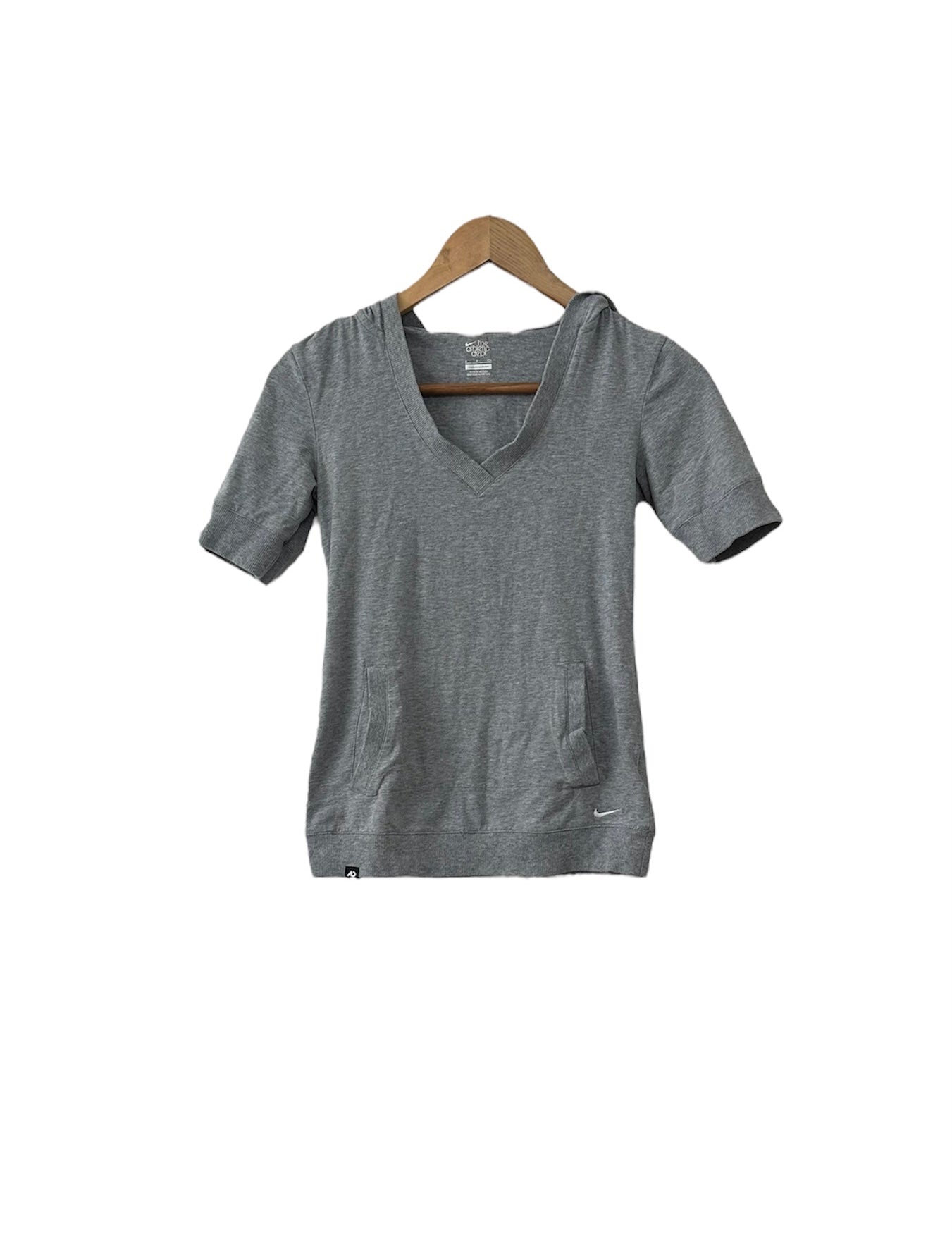 Polo gris con capucha Nike - Talla S