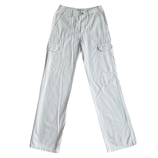 Pantalón blanco cargo Zara - Talla 24