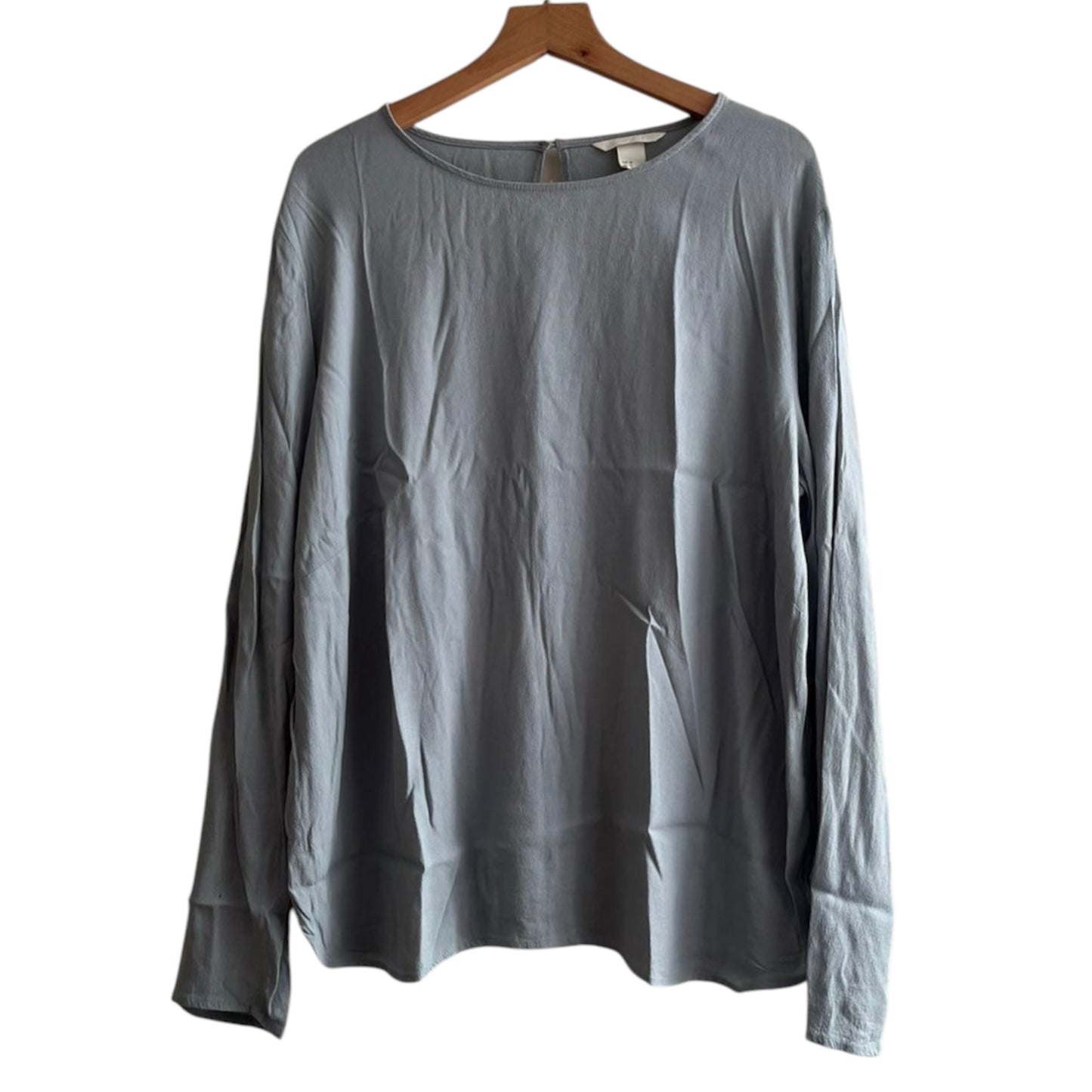 Blusa manga larga gris H&M - Talla XL