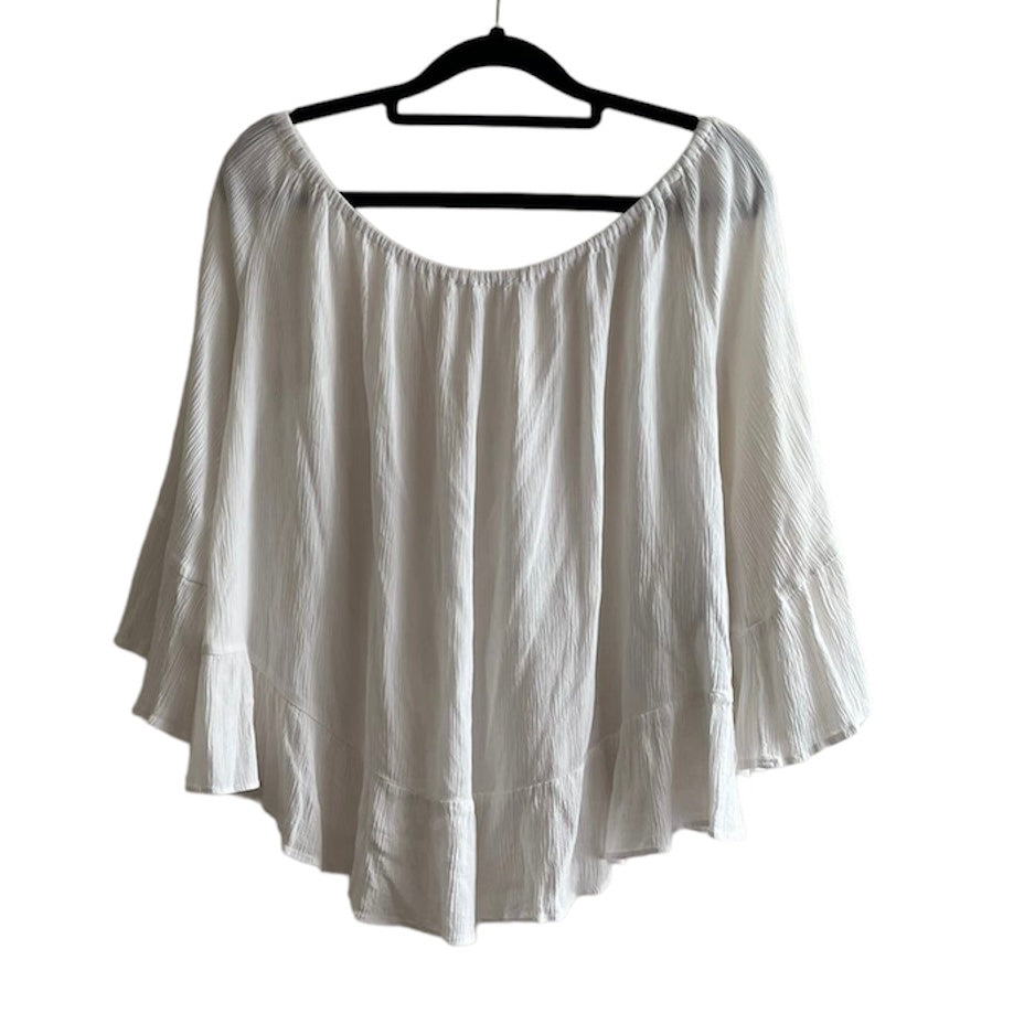 Blusa blanca off shoulder Mango - Talla S