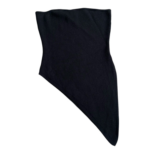 Top strapless asimétrico negro nuevo - Talla S