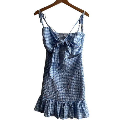 Vestido celeste cuadros Vichy - Talla S