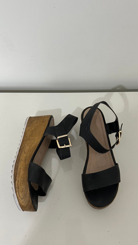 Sandalias negras plataforma - Talla 37