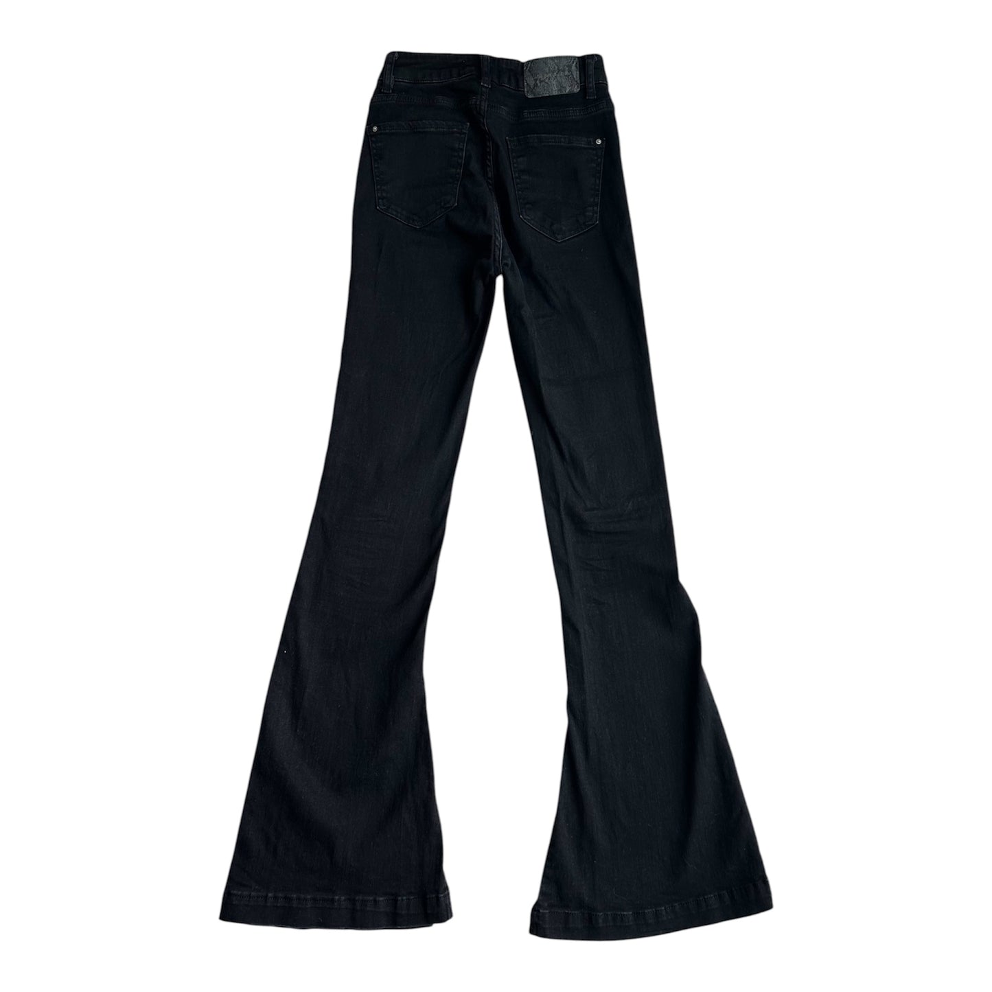 Jeans negros flare high waist Zara - Talla 24