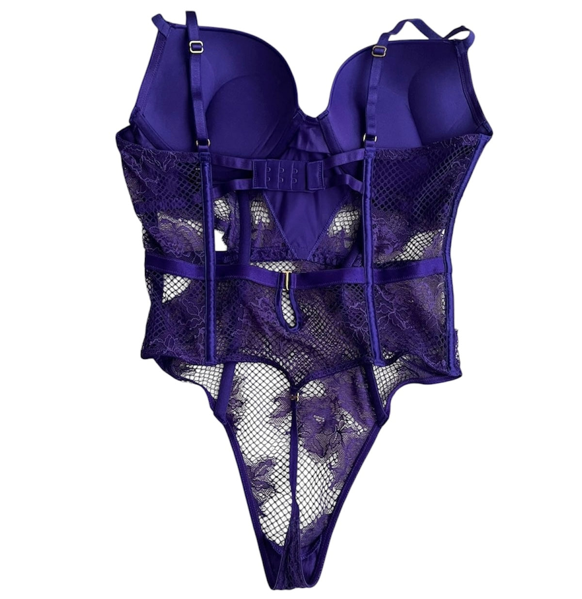 Body encaje lencería morado Victoria Secret - Talla M