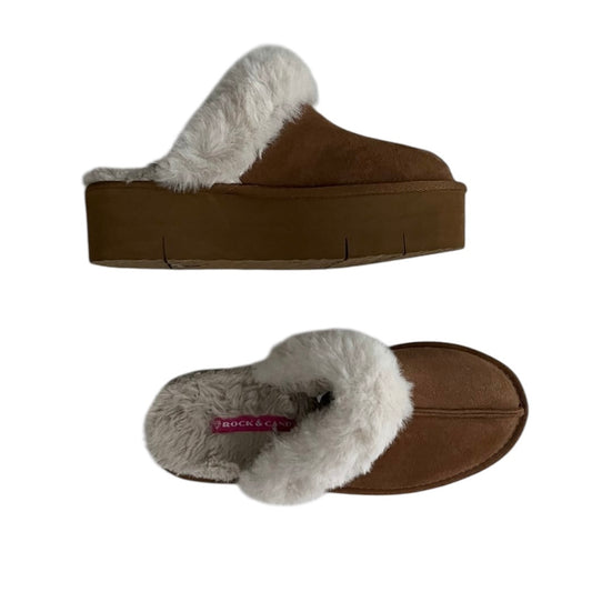 Botas marrones con plataforma tipo UGG - Talla 37