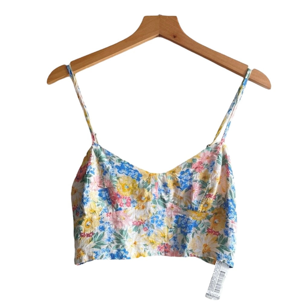 Top floreado Stradivarius - Talla S