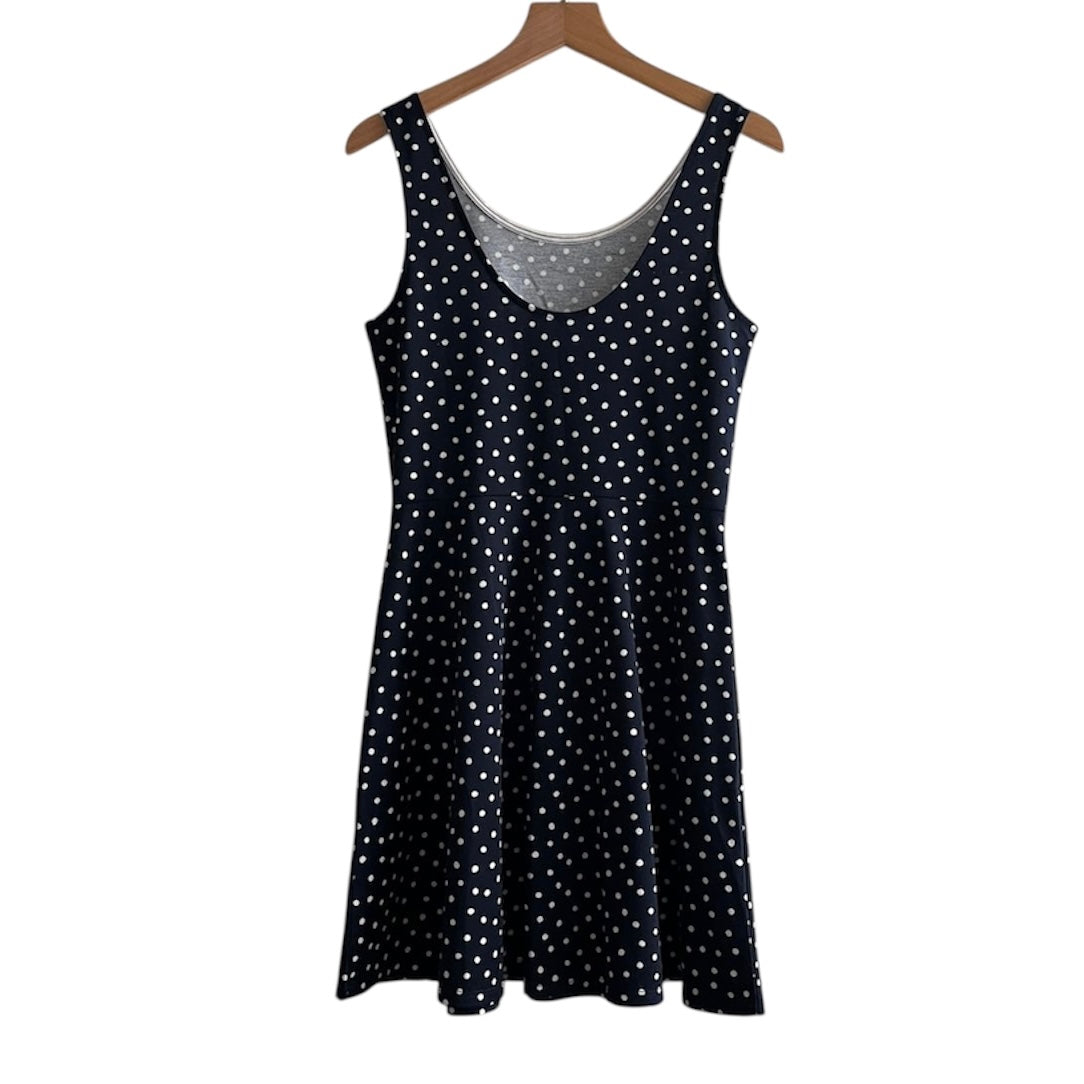 Vestido lunares azul oscuro H&M - Talla M