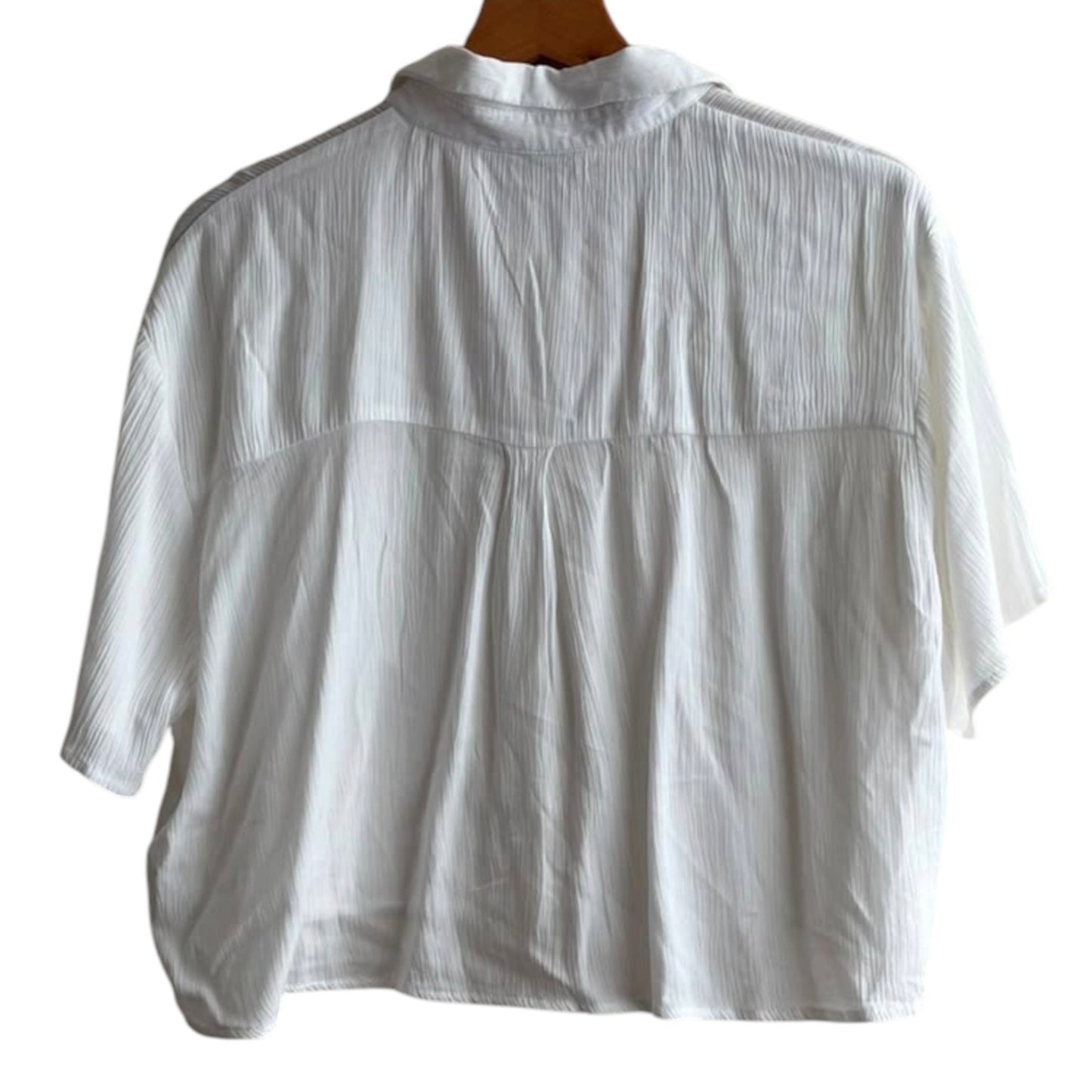 Blusa corta blanca Stradivarius- Talla S