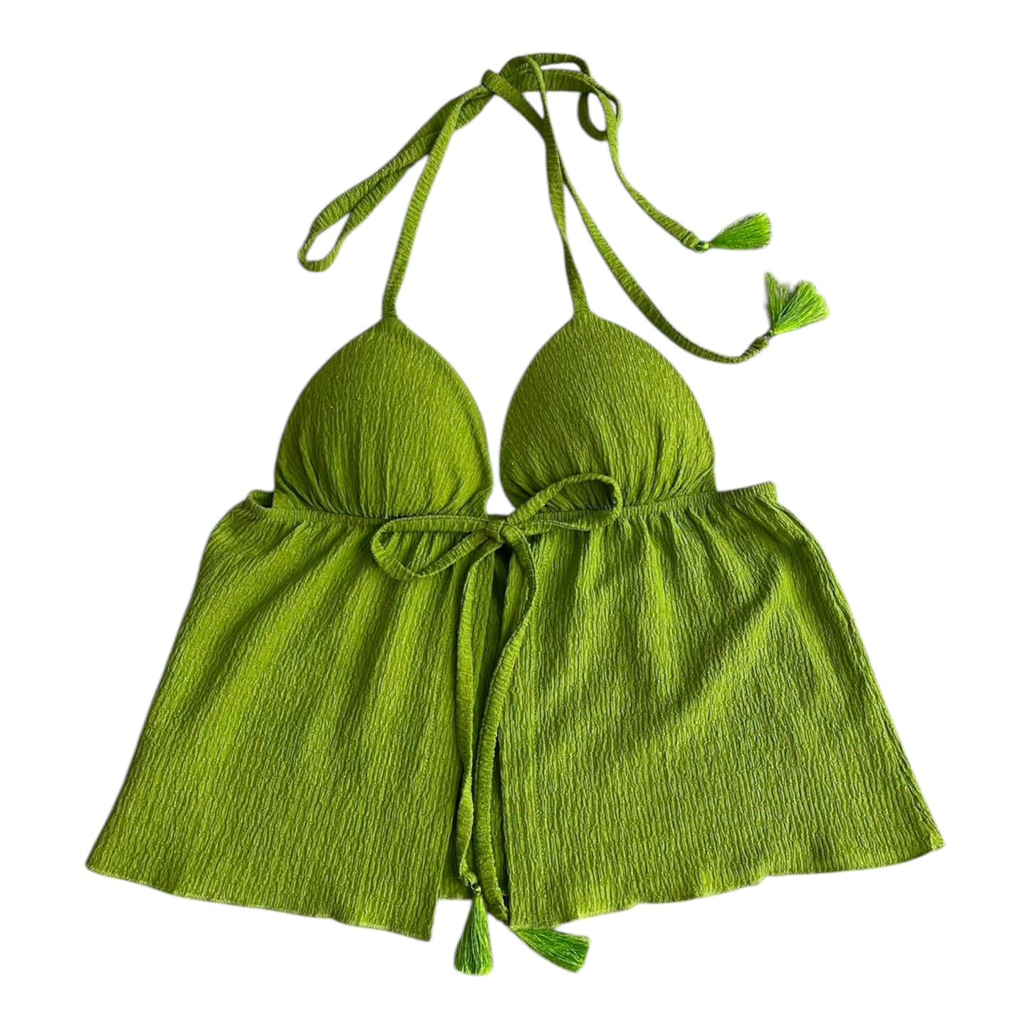 Top tiras verde limón Coco Jolie - Talla S