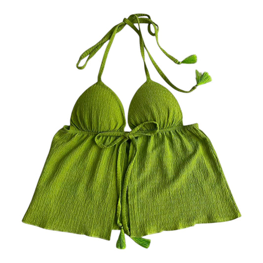 Top tiras verde limón Coco Jolie - Talla S