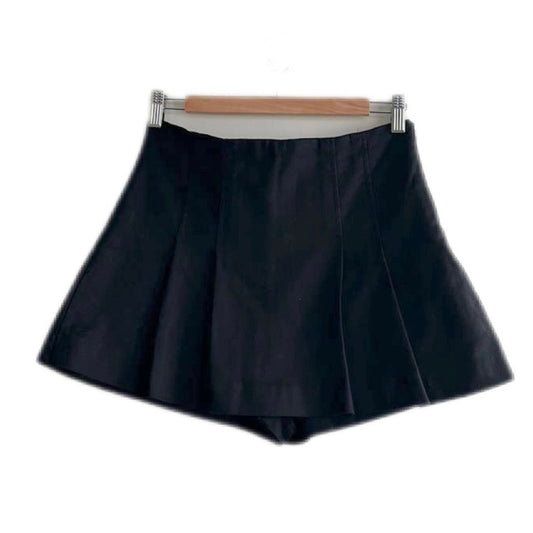 Falda short negra plisada Zara - Talla M