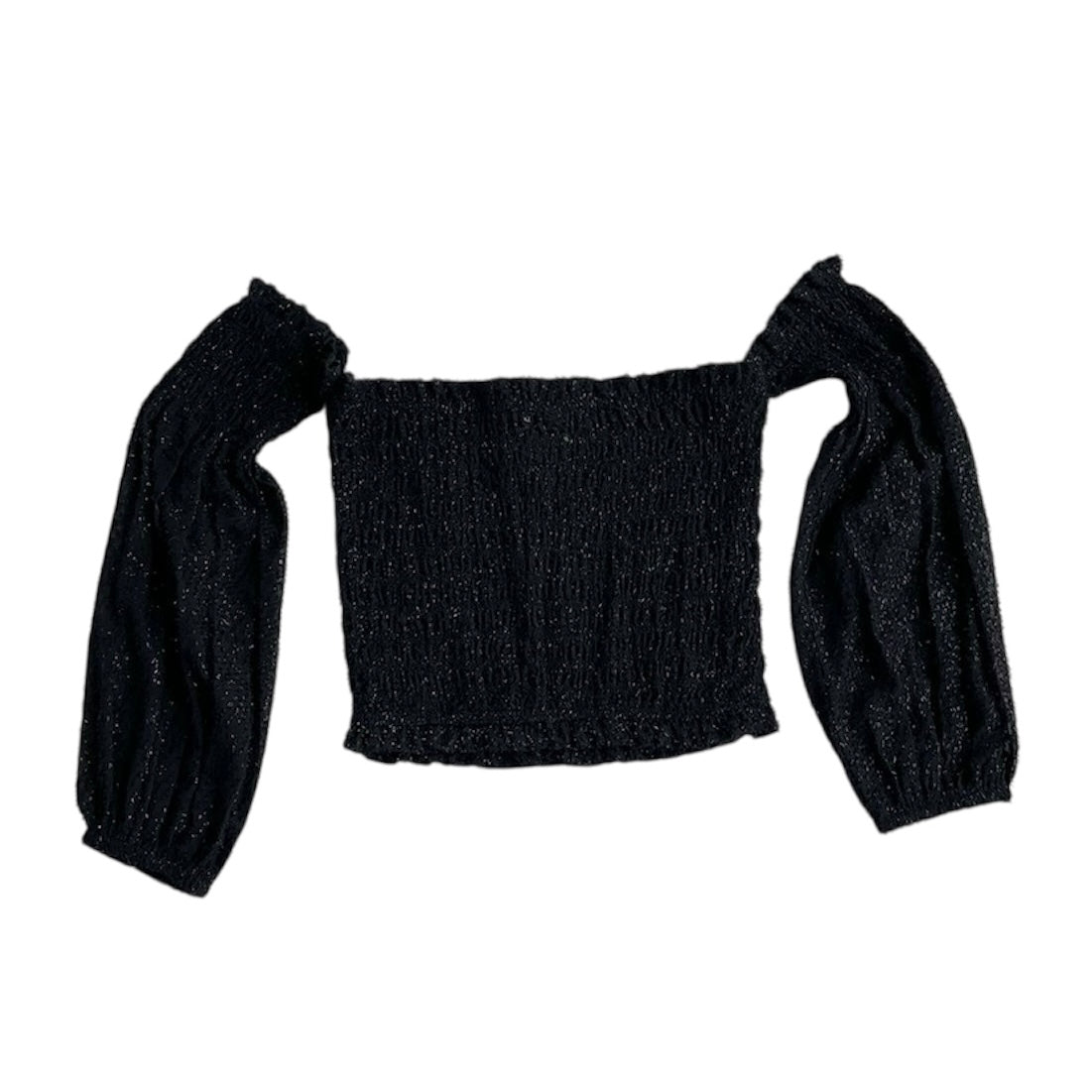 Top negro brillos Mango - Talla XS