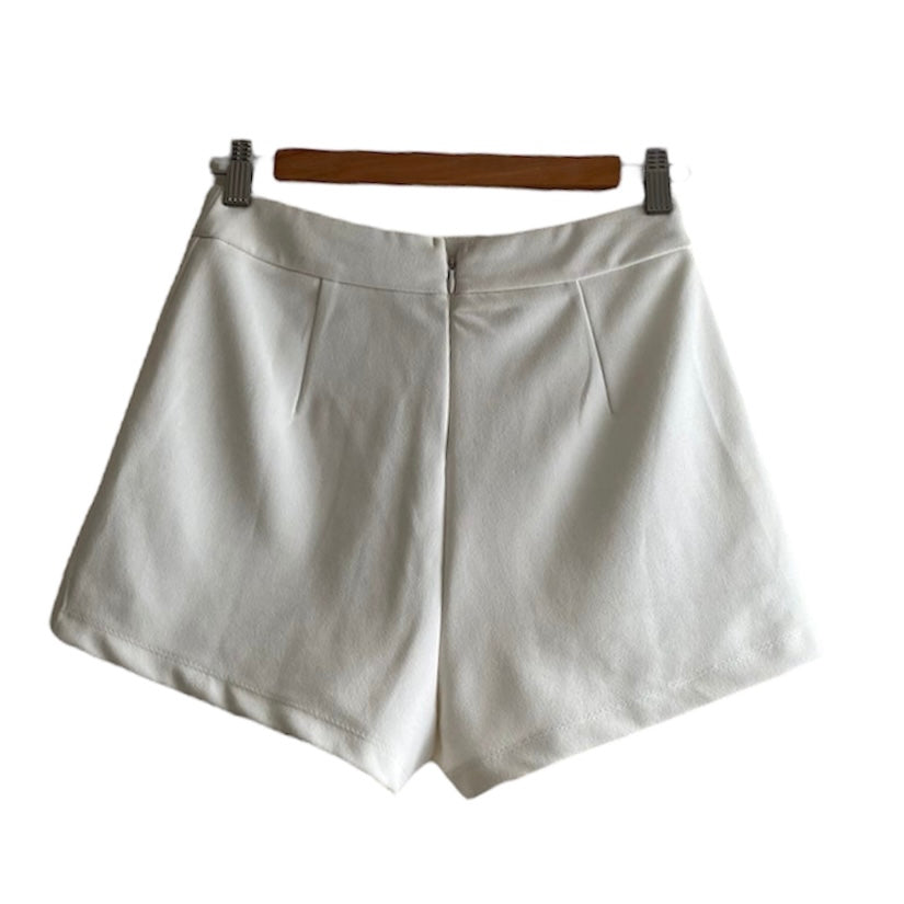 Short crema bordado - Talla S