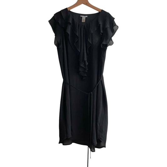 Vestido de gasa negro bobos H&M - Talla L