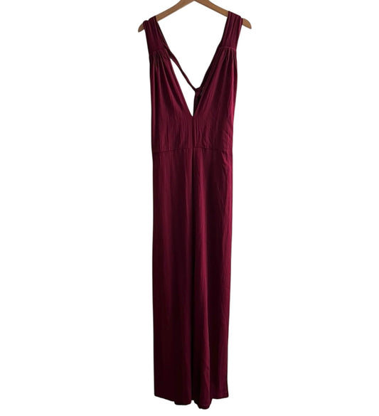 Enterizo largo burdeos - Talla M