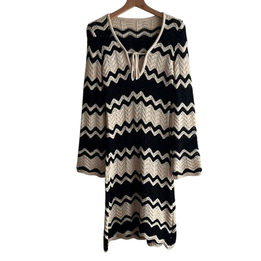 Vestido de hilo negro y blanco - Talla S