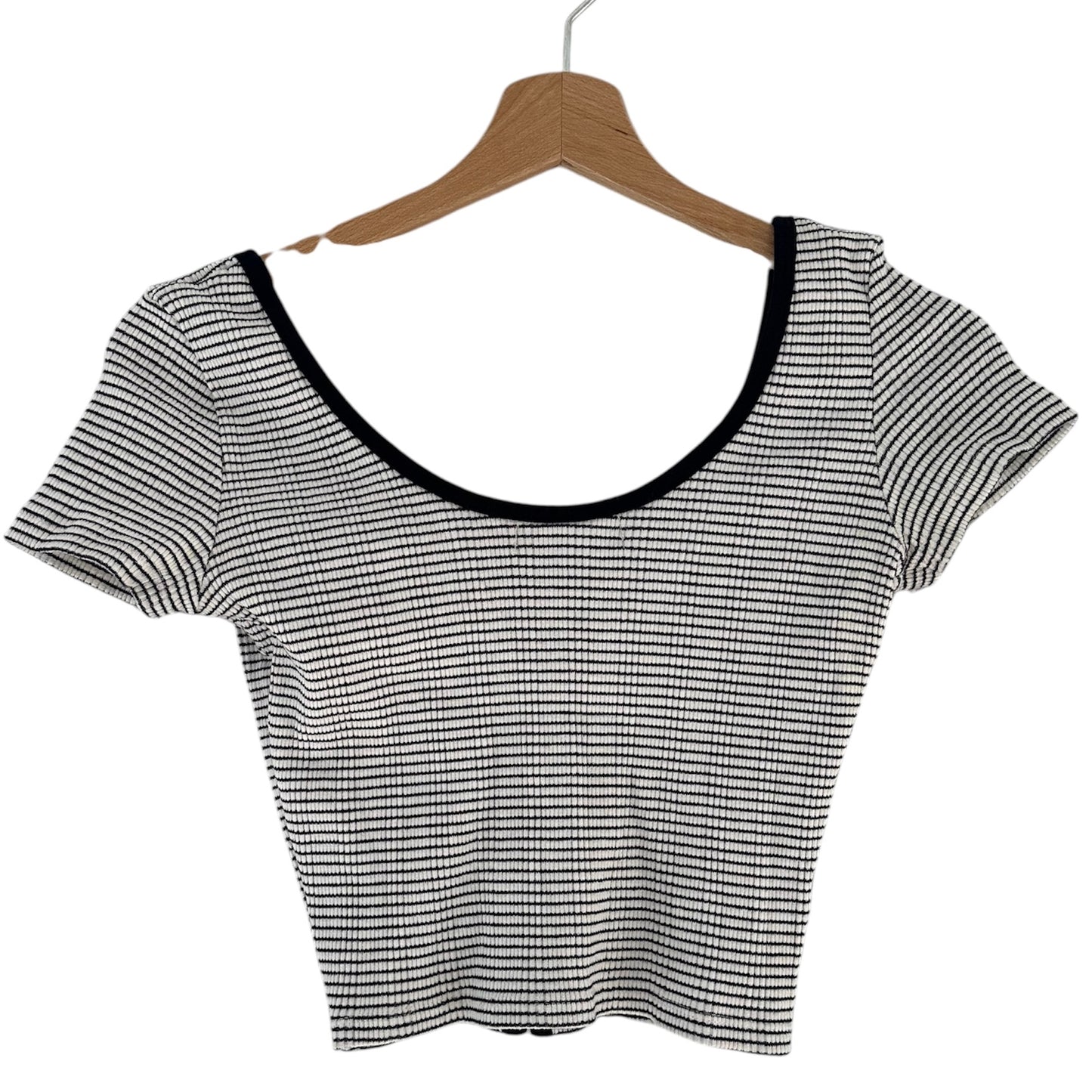 Top rayas blanco y azul Bershka - Talla XS