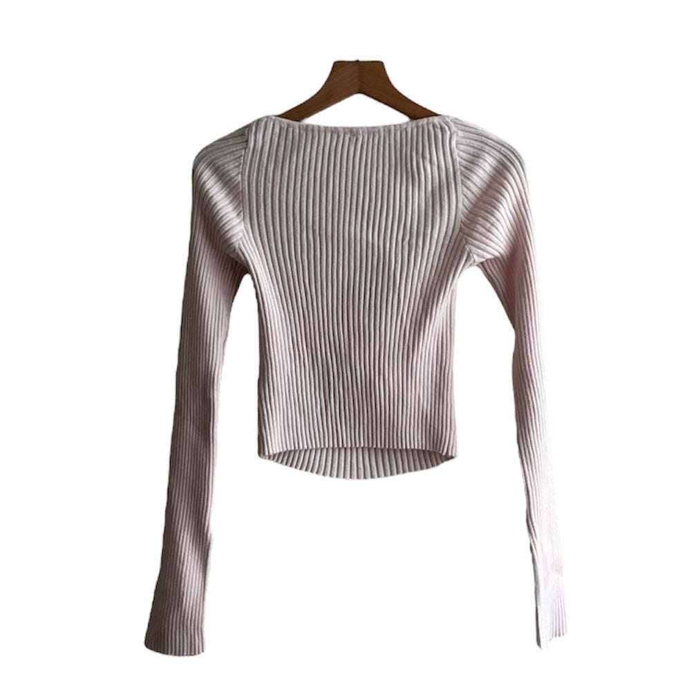 Polo manga larga rosa Sybilla - Talla L