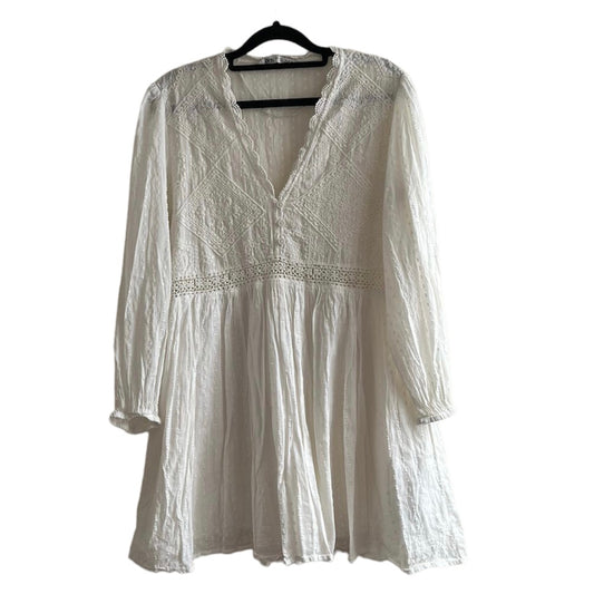 Vestido blanco Zara - Talla S