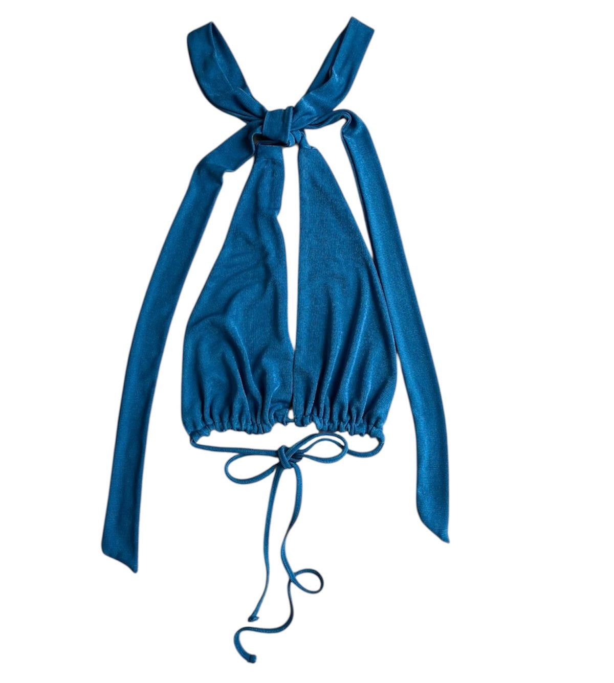 Conjunto top y falda larga azul Coco Jolie - Talla S