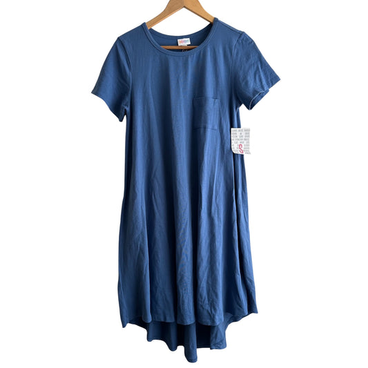 Vestido tipo polo azul nuevo con etiqueta Lula Roe - Talla S